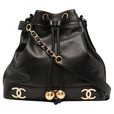 chanel drawstring canvas bag|chanel drawstring bag vintage.